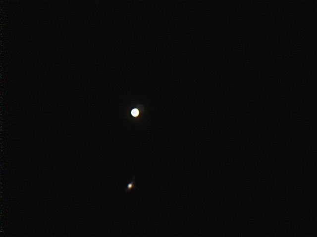 Conjonction Vénus Mercure du 27 Juin 2005